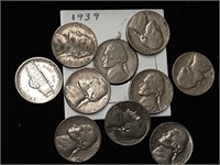 1939 EFFERSON AND OTHER  NICKEL LOT