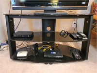 Beveled Glass TV Stand