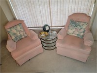 Vintage Pink Accent Chairs