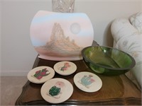 Arizona Style Decor & Glass Bowl