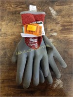 Milwaukee cut level 4 work gloves size l, out of
