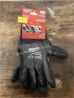 Milwaukee cot level 5 dipped gloves size XL, new