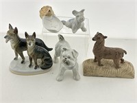German Porcelain Dog Figurines and More