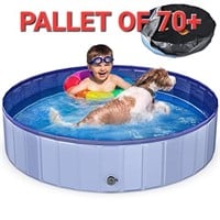 Pallet of 70+, FunYole Foldable 63“ Dog Pool with
