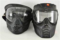 2 Adjustable Size Paintball Full Face Mask