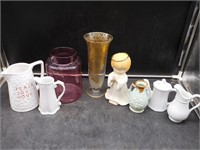 Creamers, Candle Holders, Angel Décor