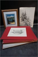 Lake Tipsoo Framed Art & Pencil Drawings