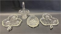 Pressed Glass Candy/Trinket Dishes