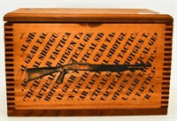 Custom Made Dove Tail Shotgun Design Wood Box