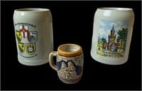 3 Souvenir Mug Lot