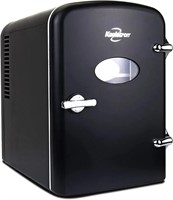 Retro Mini Portable Fridge, 4L Compact Refrigerato
