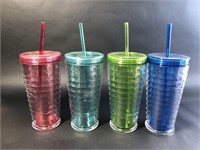 Plastic Glasses With Straws