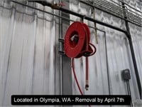 WATER HOSE REEL MOUNTED ON WALL
