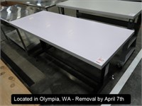 30"X72" FORMICA TOP WORK TABLE ON CASTORS