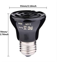 NEW $60 (50W) Reptile Heat Lamp Bulbs x 2