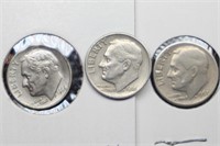 1965, '66, '67 USA Dimes