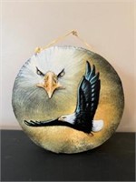 Eagle Drum Wall Hanging Hand Painted