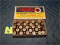 30 Mauser 86gr Western Rnds 50ct