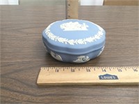 Wedgwood Blue Jasperware Candy Dish w/ lid