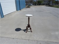 beautiful vintage marble top table/plant stand