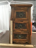 3 Drawer Bamboo Small Cabinet