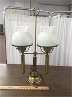 Vintage Double Lamp w/  Glass Globes