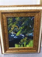 Highwaymen painting signed by Mary Ann Carroll