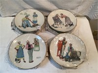 Norman Rockwell Four Seasons Plates