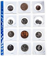 Collection - 12 Medallions, Tokens Etc.