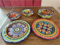 Hand Painted  Mexican Bowls / Plates