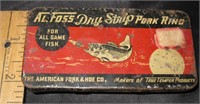 Vtg Fishing Pork Rind Tin- Empty