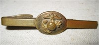 Vtg Marine Corp Brass USMC-709 Tie Clip