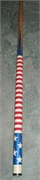 Retro Patriotic Pool Cue Stick