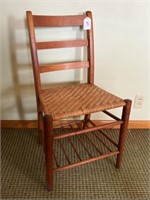 Antique School Chair with Book Rest Below-Matches