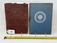 2 Circleville Yearbooks 1929 & 1933