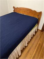 Maple Full Size Bed with Box Springs & Mattress