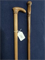 2 Wooden Canes