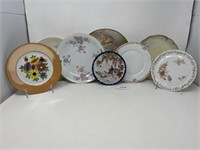 8 Decorated Plates
