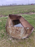 Large metal 1/2 Barrel. Approximately 8 Ft 5 in