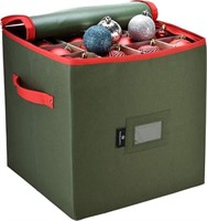 Christmas Ornament Storage Cube with Sections,