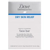 Dove Fragrance-Free Facial Cleansing Bar 2pk, for