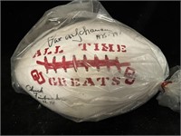 VINTAGE OU All Time Great signed football - Sports