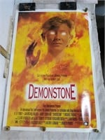 Vtg 1989 Demonstone Movie Poster (40" T x 27.5" W)