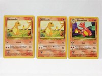 Qty (9) Assorted 90's Fire Pokemon Cards