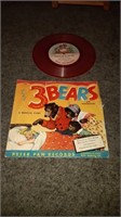 45 RPM three bears and Goldilocks fair condition