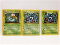 Qty (15) Assorted 90's Grass Pokemon Cards