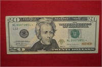 2017 $20 Federal Reserve Star Note - Low Serial