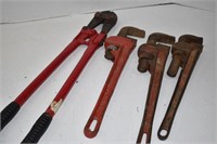Pipe Wrenches and Pipe Cutter