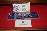 2000 U.S. Mint Proof Set State Quarters w/ COA &
