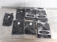 Qty (7) Assorted New Black Cotton T-Shirts